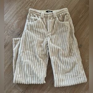 MSGM Beige Corduroy Pants